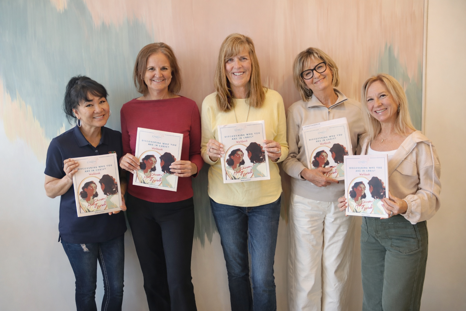 Women leading a small group Bible study